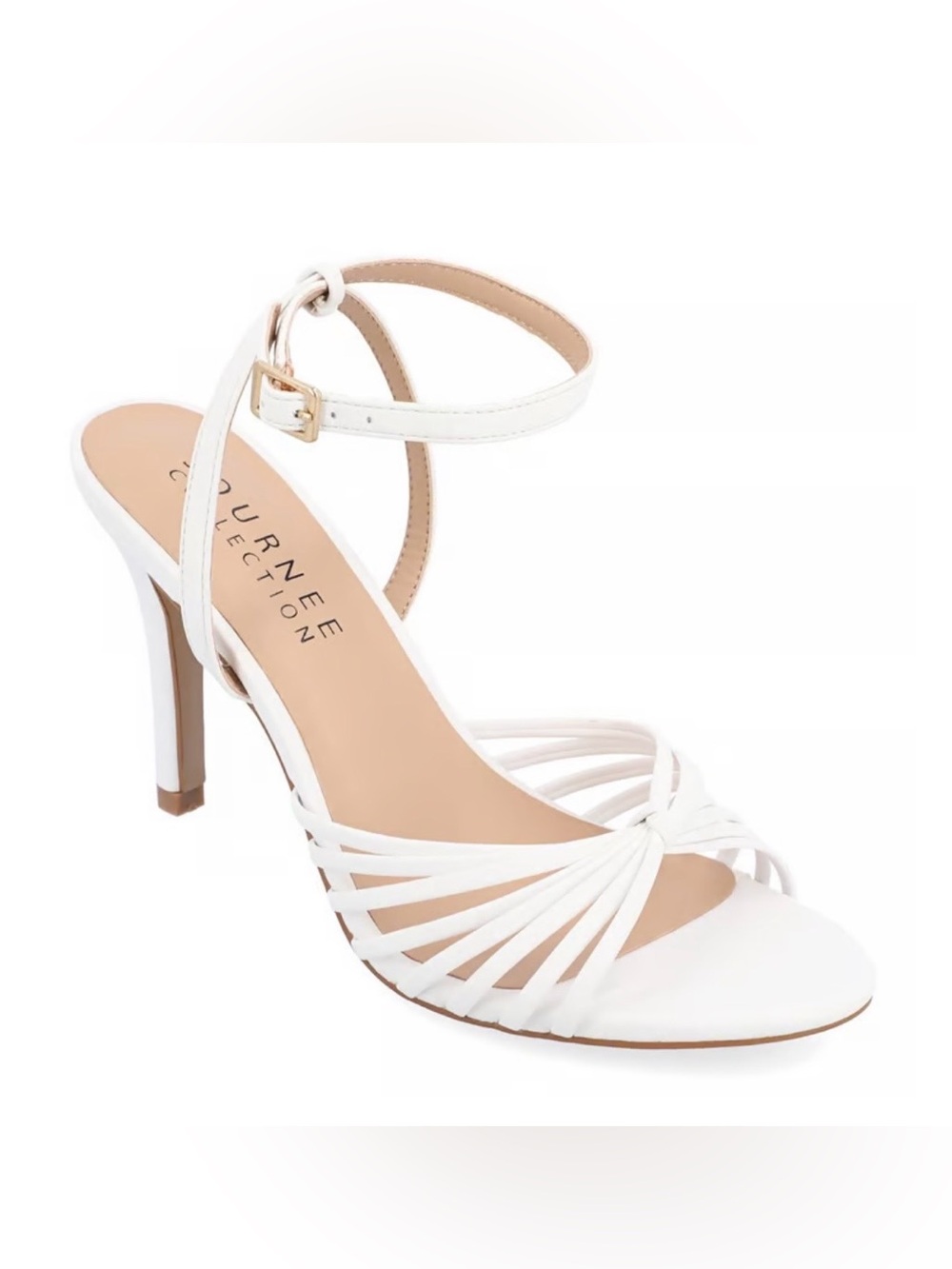 Journee Collection Women's Vanita Dress Sandal White